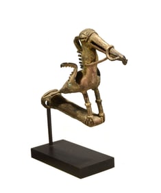 Sinu Silver Alloy Bird Staff Finial