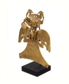 Sinu Style Gilt Copper Bird Pendant