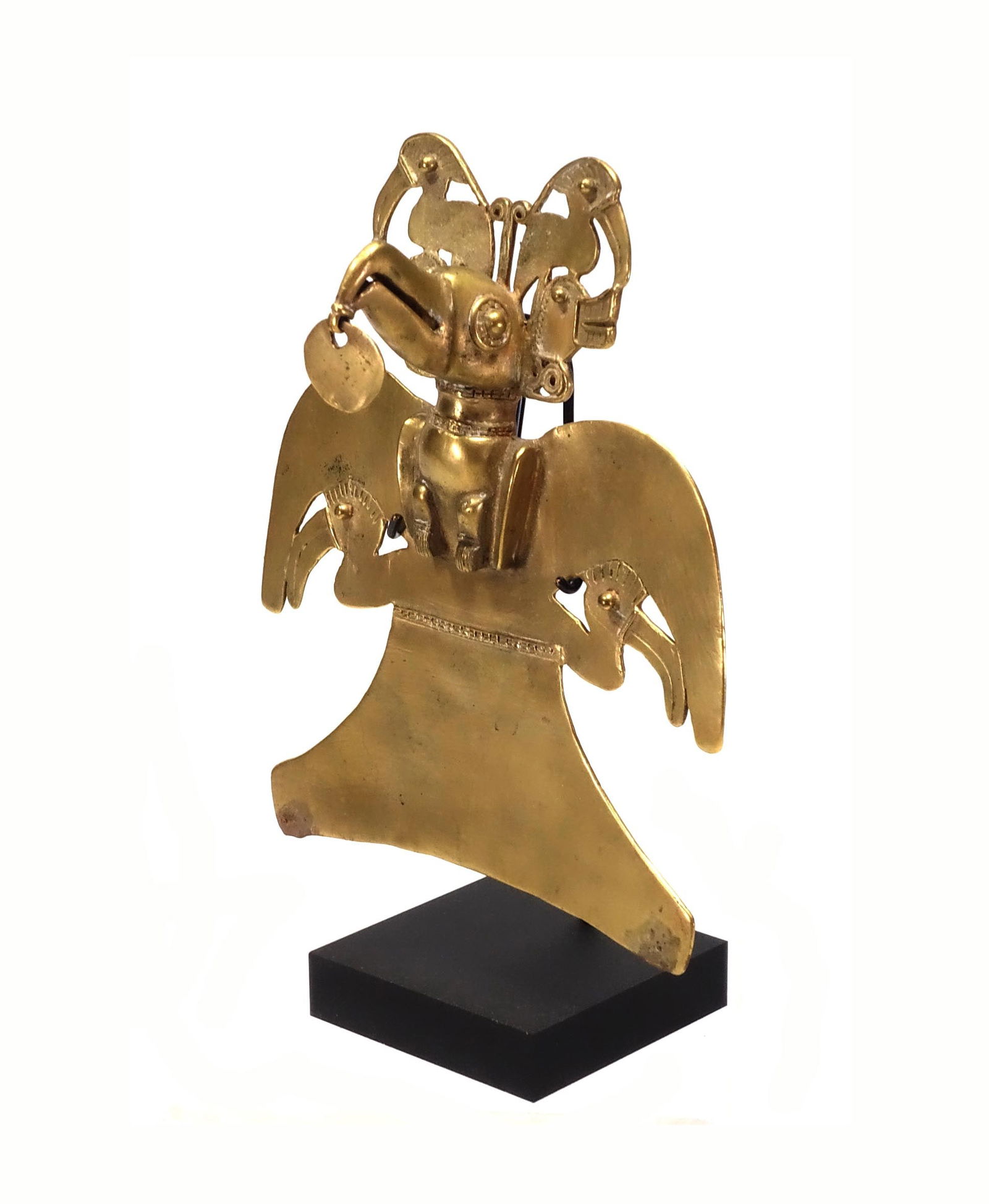 Sinu Style Gilt Copper Bird Pendant (1 of 6)