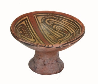 Pre Columbian Cocle Polychrome Pottery Fruitera