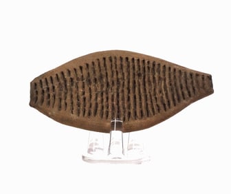 Pre Columbian Tumaco La Tolita Ceremonial Pottery Fish Form  Grater