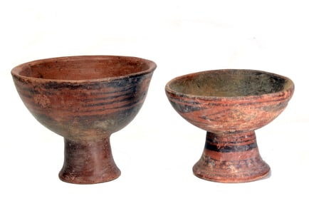 Narino Wax Resist Decorated Pair Vessels (2)