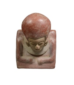 Chorrera Pottery Warrior Effigy Vessel