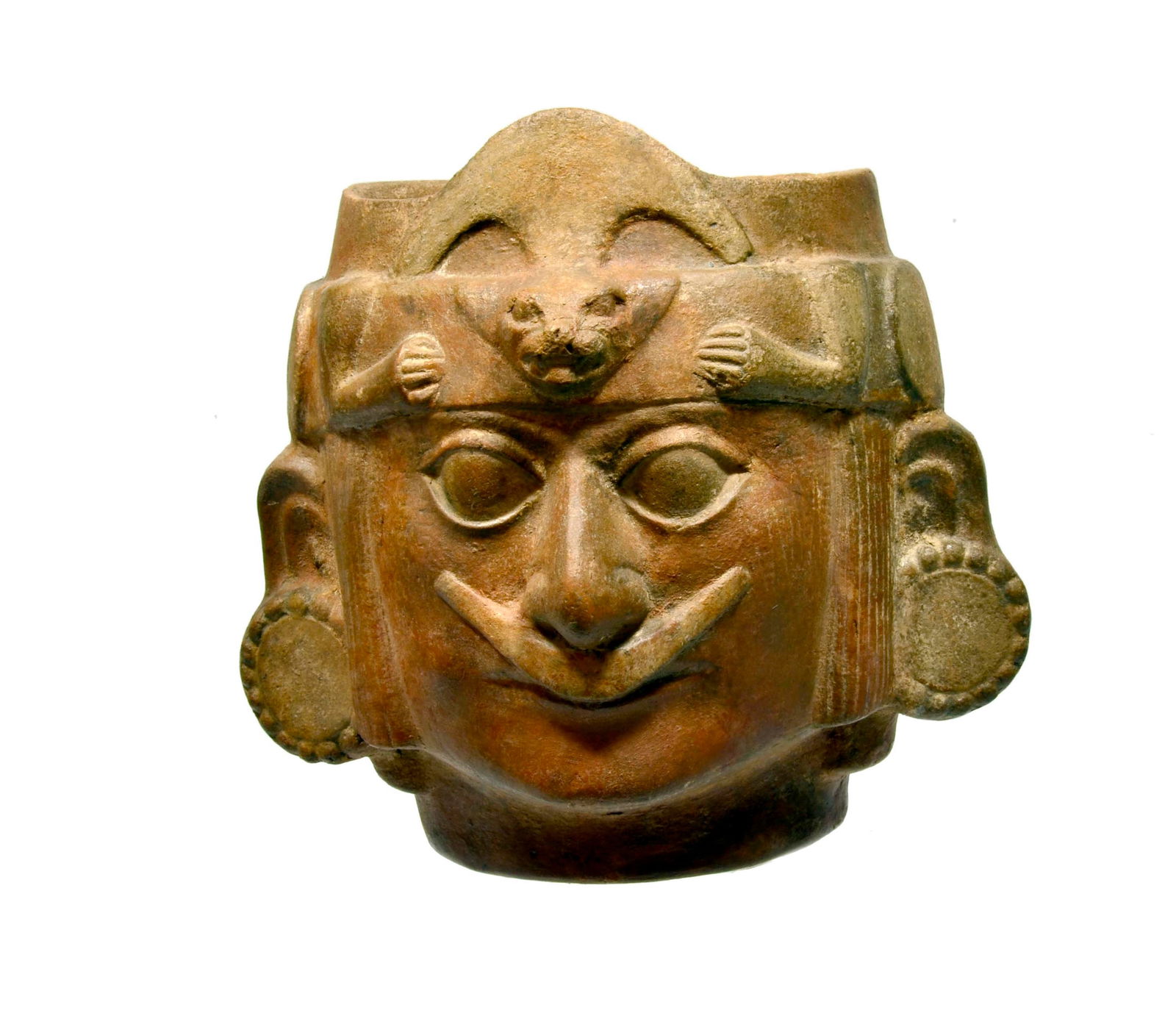 Moche Pottery Portrait Vessel of a Noble Personage (1 of 5)