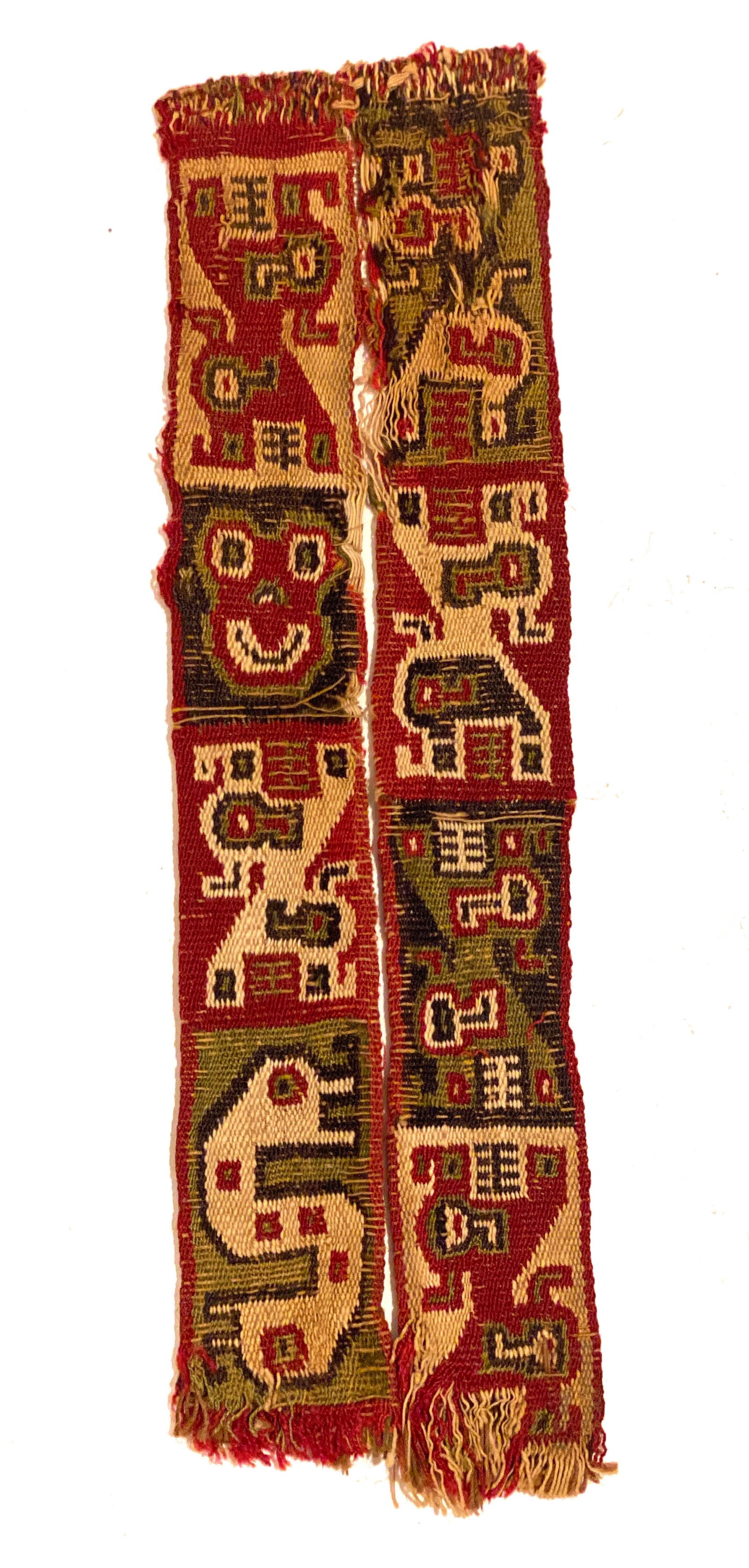 Wari Huari Woven Textile Figural Bands (2) (1 of 8)