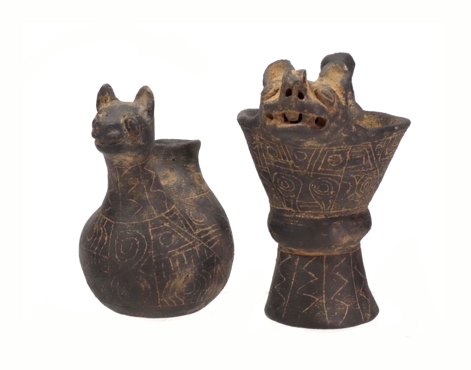 Inca Inka Style Pottery Vessels (2) (1 of 5)