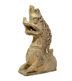 Thai Roof Tile in the Form of a Dragon