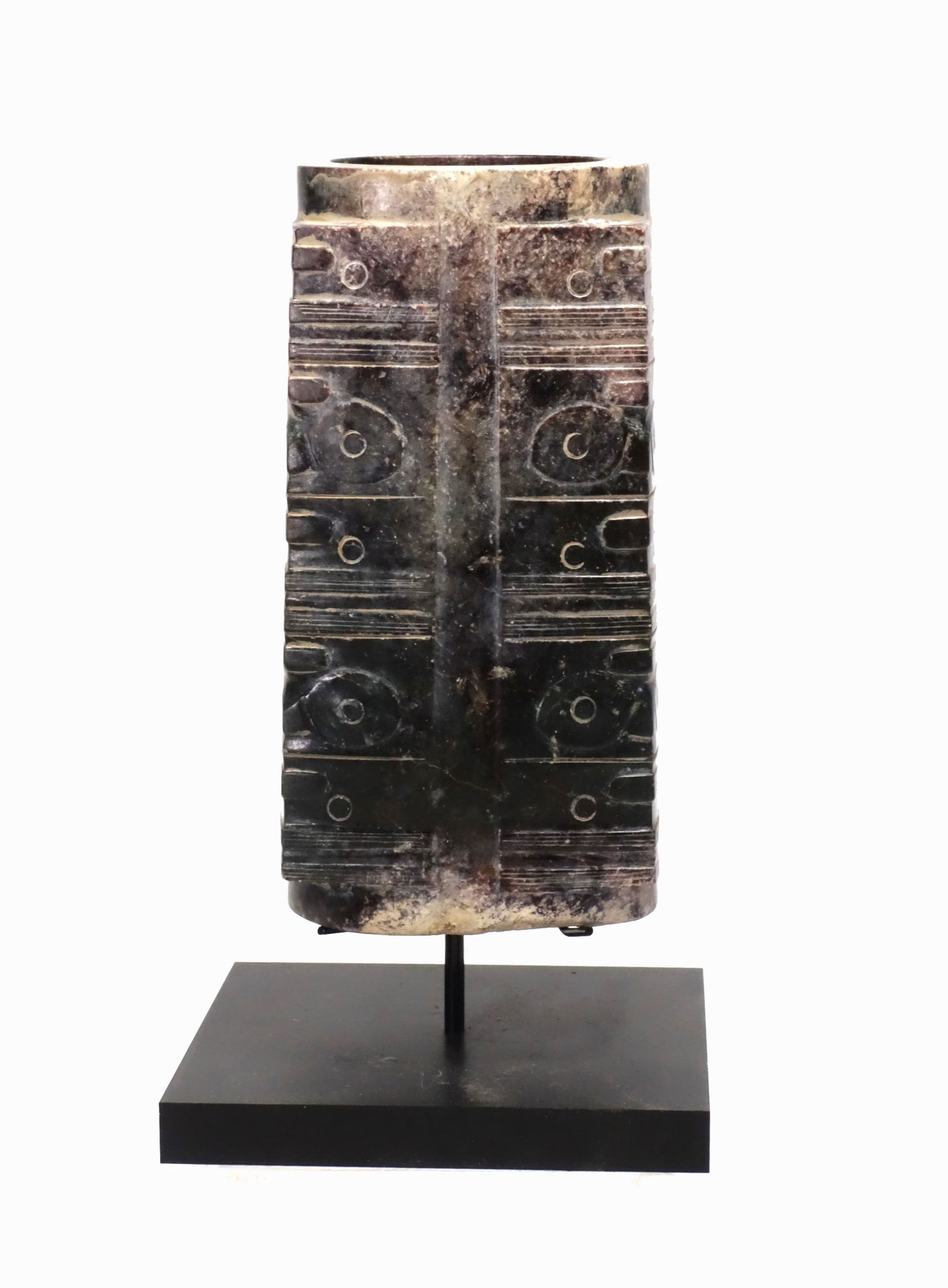 Chinese Neolithic Style Ritual Cong, Liang-Zhu Culture (1 of 6)