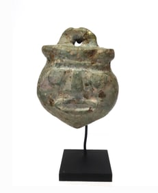 South East Asian Bronze Head Pendant
