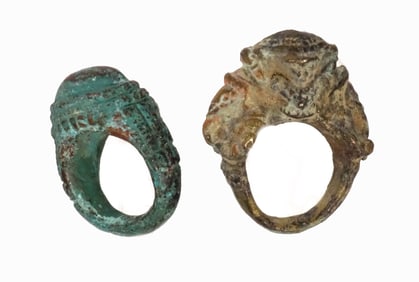 Khmer Bronze Pair Rings