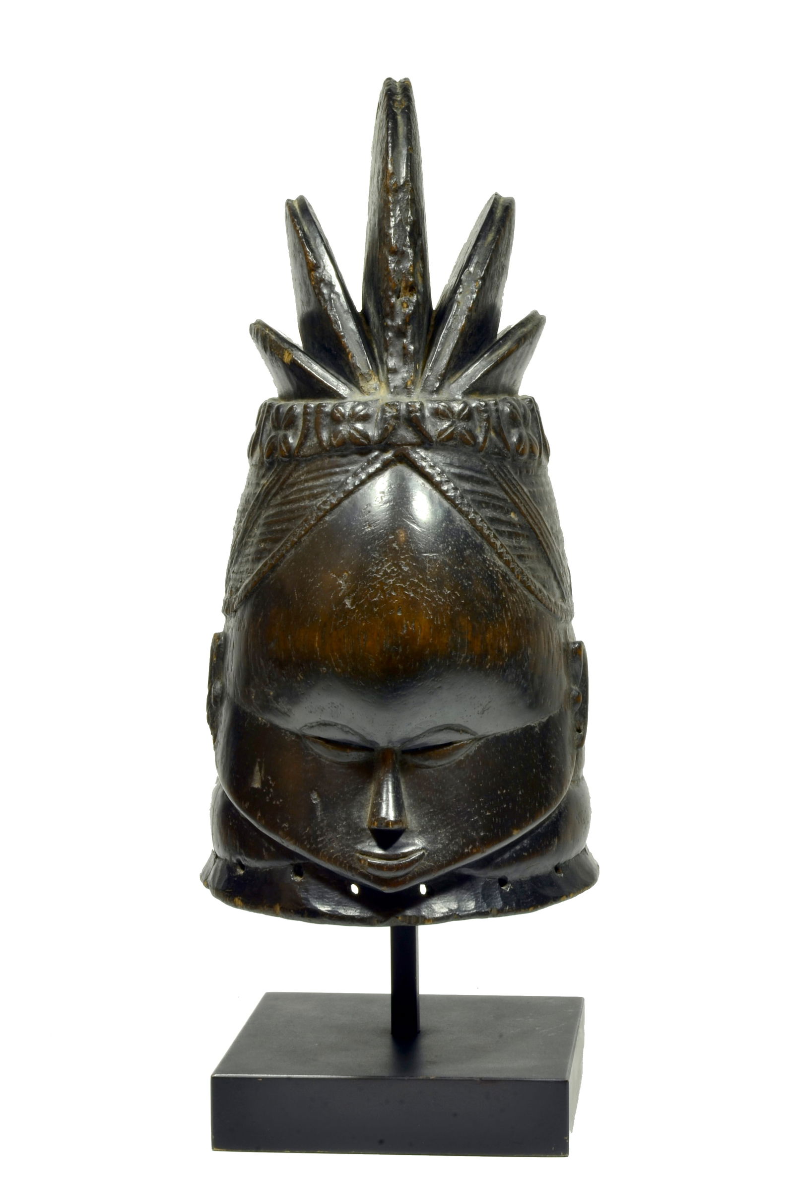 Mende Wood Carved Bundu Helmet Mask (1 of 7)