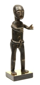 African Akan wood carved Standing figure