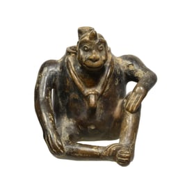 Maya Style Monkey Vase