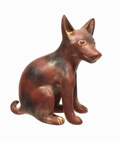 Colima Style Seated Dog