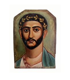 Egyptian Fayum Style Portrait Painting