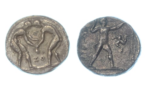Greek Ar Silver Tetradrachm Aspendos