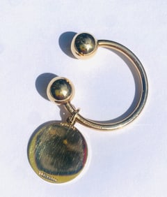 Horseshoe keyring solid 14K gold stamped Tiffany & Co.