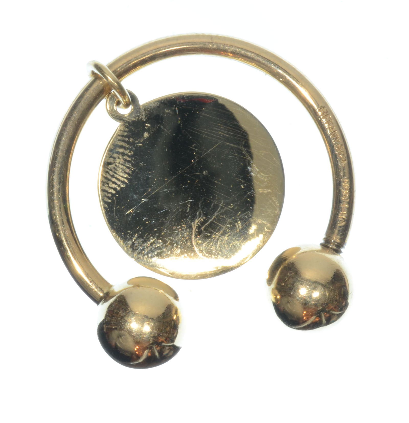 Horseshoe keyring solid 14K gold stamped Tiffany & Co. (1 of 4)