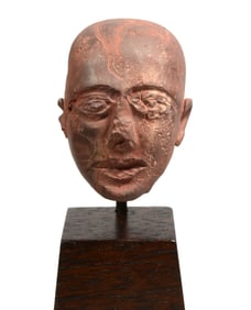 Ancient Egyptian Hard Stone head of a Priest