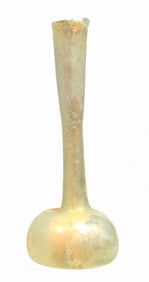 Roman Green Glass Unguent Bottle