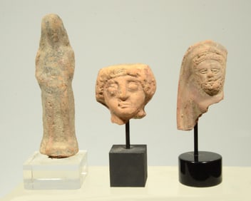 Three Classical Ancient Greek Terracottas