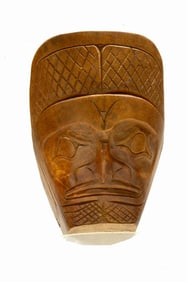 North West Coast Wood Grease Bowl by Chief Ron Austin 1986