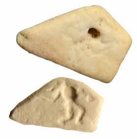 Ancient Near Eastern Mesopotamian Marble Amuletic Stamp Seal Pendant