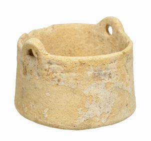 Ancient Near Eastern Kassite Frit Ritual Situla (bucket)