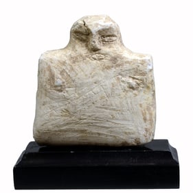 Ancient Near Eastern Anatolian Limestone Plank Idol