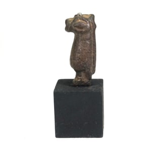 Egyptian Faience or Steatite Amulet of Taweret