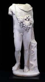 Impressive Large Roman Marble Statue of a Youthful Bacchus