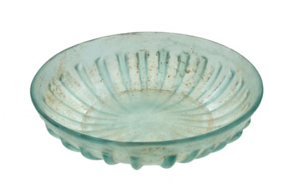Roman Blue Glass Pillar Bowl
