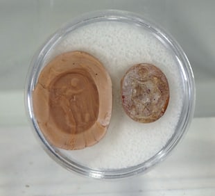 Ancient Roman Intaglio Gem with Incised Figure of Cupid