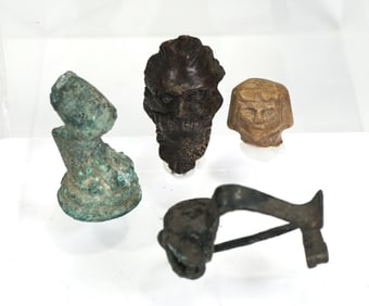 Ancient Roman Bronze and Stone Antiquities lot