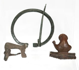 Ancient & Viking bronze fibulae Three Piece Lot
