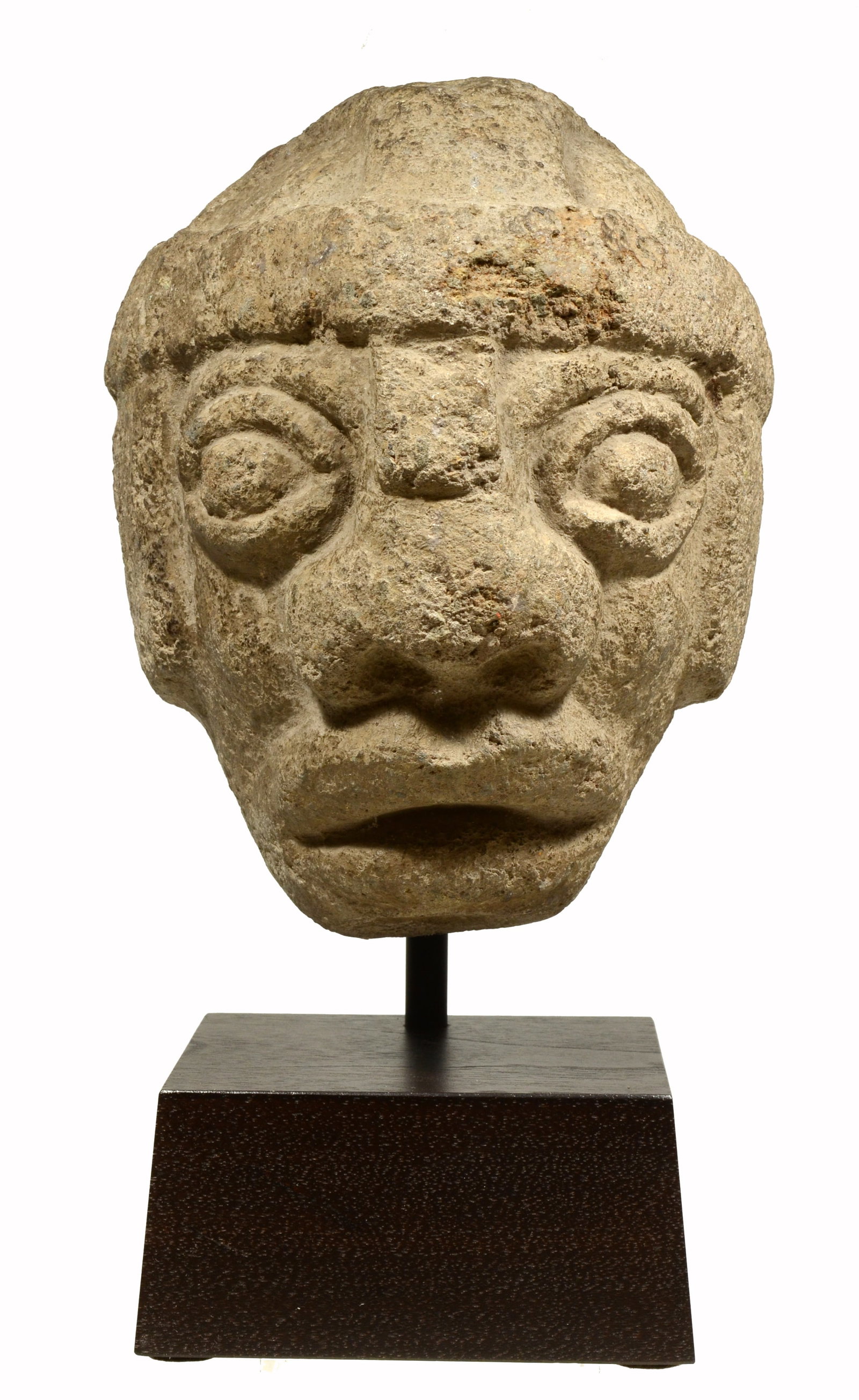 Pre-Columbian Proto Maya Stone Head of a Ball Player (1 of 9)