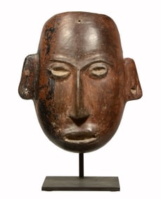 Fine Colima Pottery Face Mask Pre-Columbian