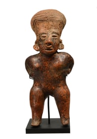 Pre-Columbian Nayarit Pottery Standing Female Ancestor