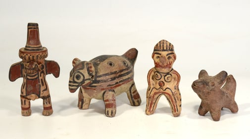 Pre-Columbian Costa Rican Pottery Ocarinas (4)