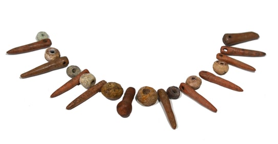 Group of Sinu Culture Stone Beads, Colombia, circa 500-1000 CE