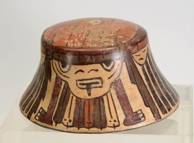 Nazca Polychrome Pottery Kero Vessel