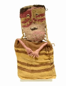 Pre-Columbian Chancay Woven Textile Doll