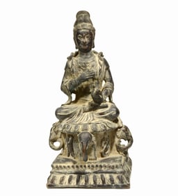 Ming Style Bronze Seated Bodhisattva
