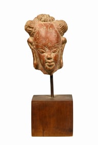 Indonesian Majapahit Pottery Head