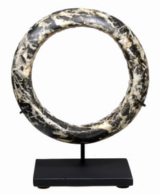 African Sachel Porphyry Stone Carved Band