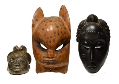 African Mask Trio (3)