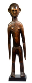 African Bamana Large Wood Jonyeleni Figure