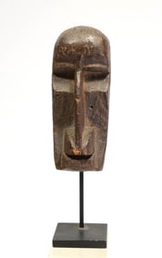 African Dan Wood Carved Passport Mask