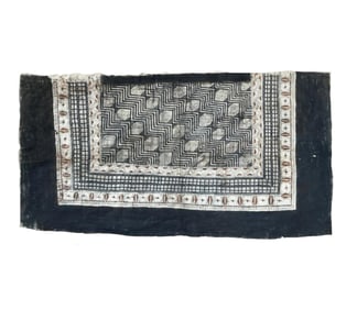 Large Framed Fiji  Island Tapa Cloth