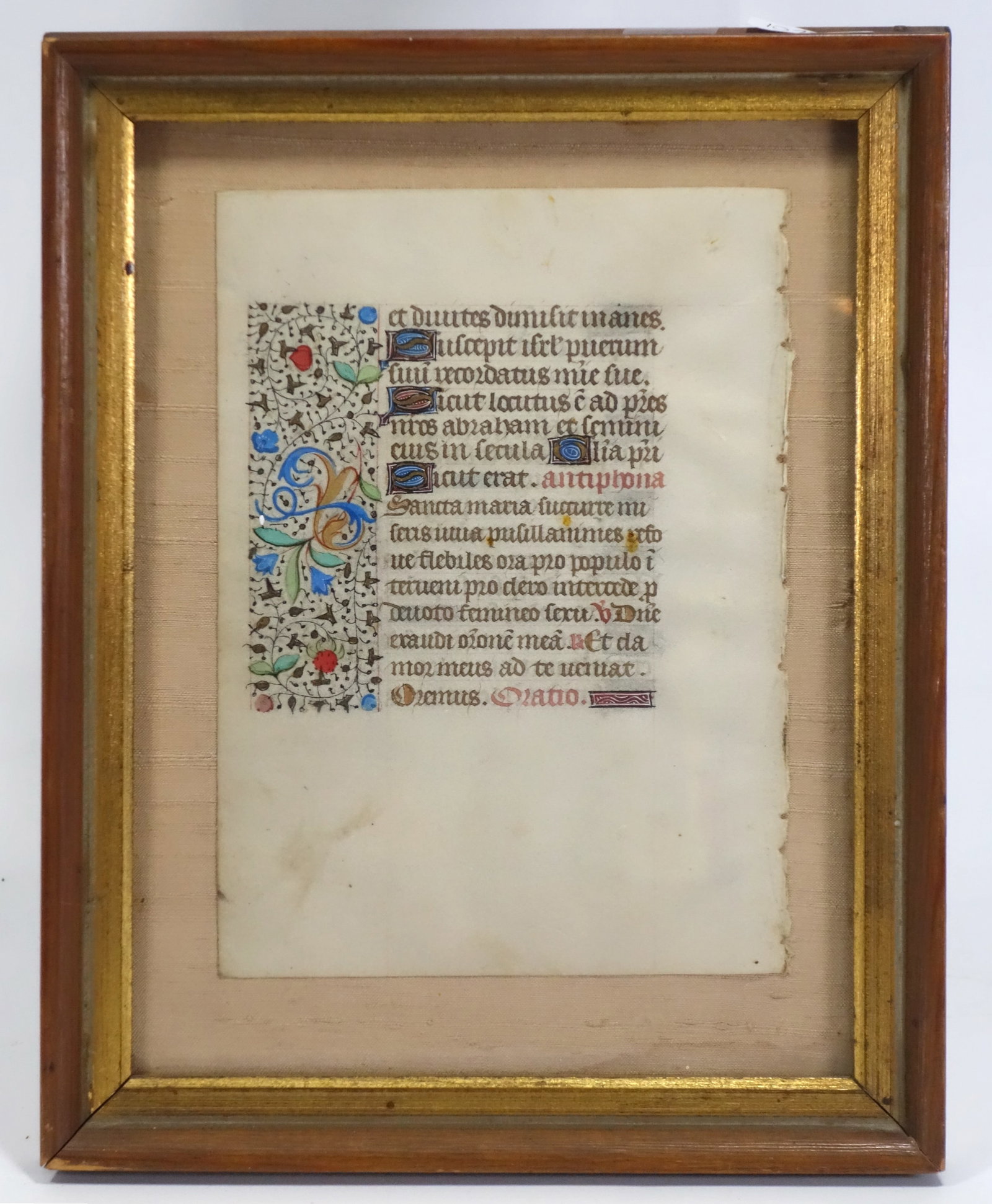 Illuminated Manuscript Leaf from a Book of Hours, Northern France or Flanders, ca. 1470-1500 (1 of 3)